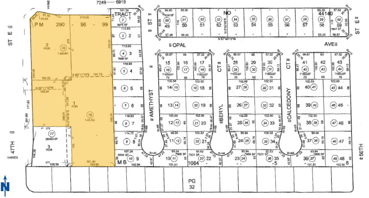 37926 47th St E, Palmdale, CA for sale - Plat Map - Image 1 of 1