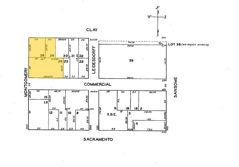 550 Montgomery St, San Francisco, CA for rent - Plat Map - Image 2 of 4