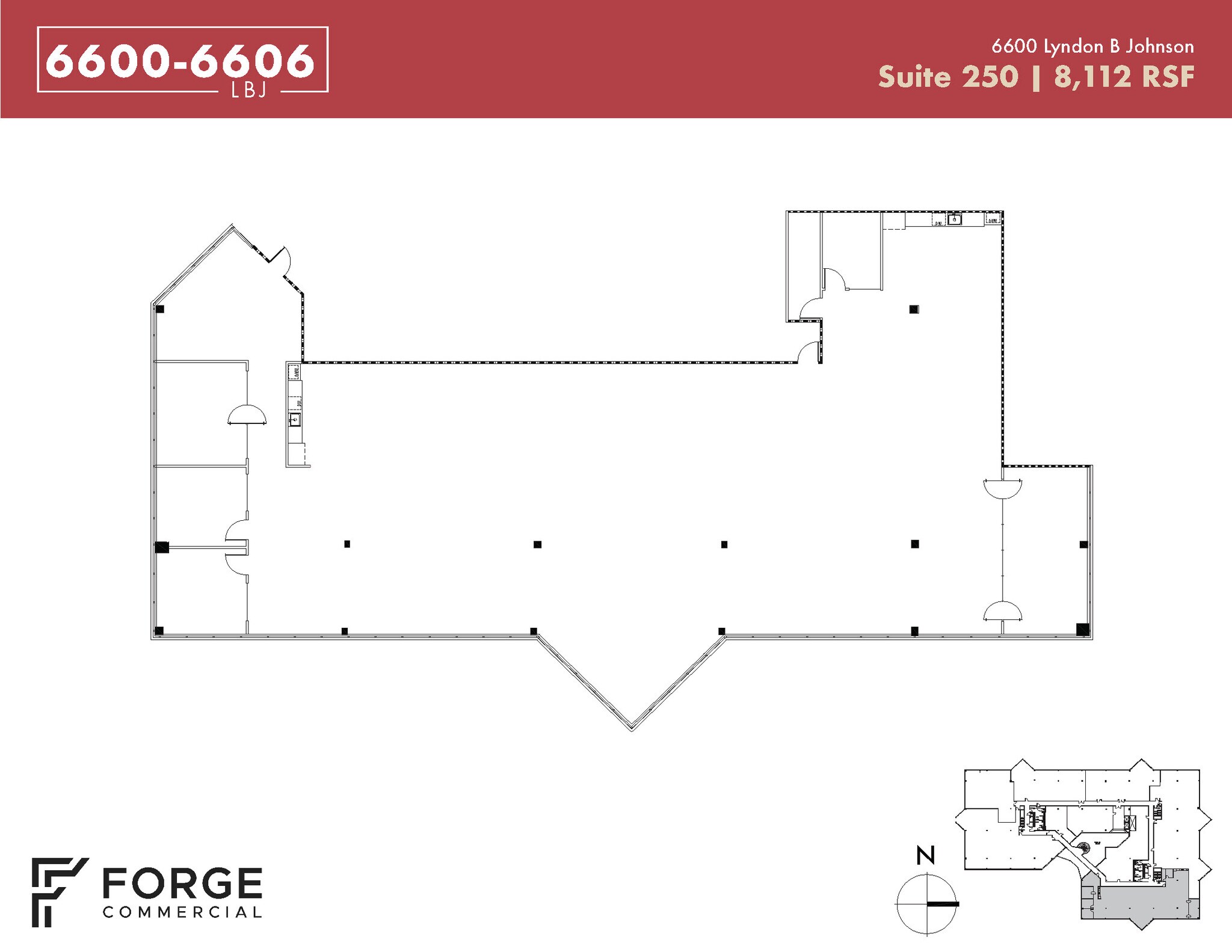 6600 Lyndon B Johnson Fwy, Dallas, TX to rent Floor Plan- Image 1 of 9