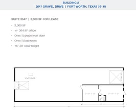 2501-2519 Gravel Dr, Fort Worth, TX to rent Floor Plan- Image 1 of 1