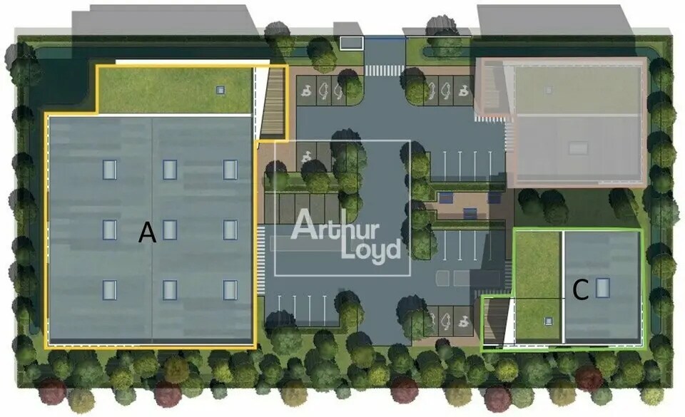 Light Industrial in Bondoufle for sale Site Plan- Image 1 of 2