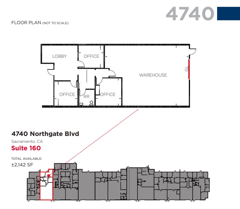 4700 Northgate Blvd, Sacramento, CA to rent Floor Plan- Image 1 of 1