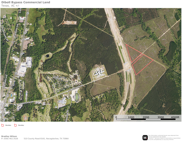 U.S. 59, Diboll, TX for sale - Aerial - Image 1 of 2