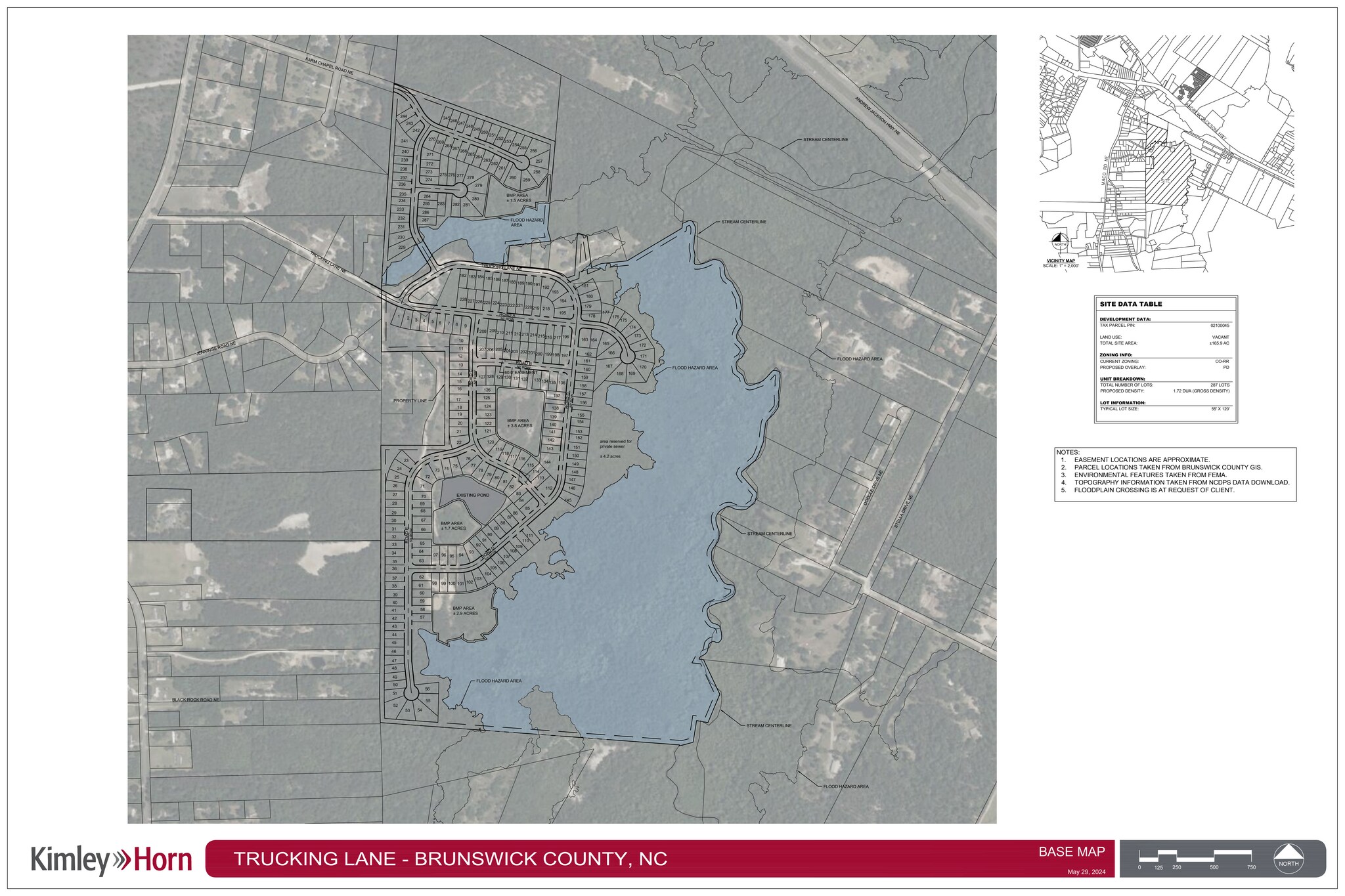7209 NE Trucking Ln, Leland, NC for sale Site Plan- Image 1 of 1