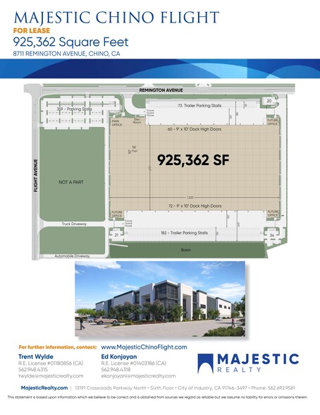 8711 Remington Ave, Chino, CA for rent - Site Plan - Image 2 of 2