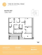 1100 W Central Rd, Arlington Heights, IL to rent Floor Plan- Image 1 of 1