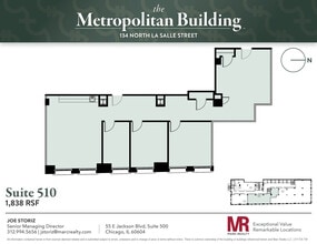 134 N LaSalle St, Chicago, IL to rent Floor Plan- Image 1 of 6