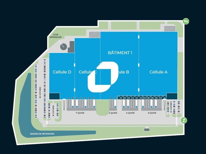 Industrial in Combs-la-Ville to rent - Site Plan - Image 2 of 2
