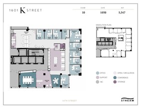 1601 K St NW, Washington, DC for rent Floor Plan- Image 1 of 1