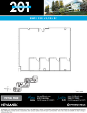 201 N Civic Dr, Walnut Creek, CA for rent Floor Plan- Image 1 of 2