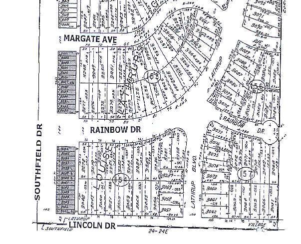 26060 Southfield Rd, Lathrup Village, MI for rent - Plat Map - Image 2 of 3