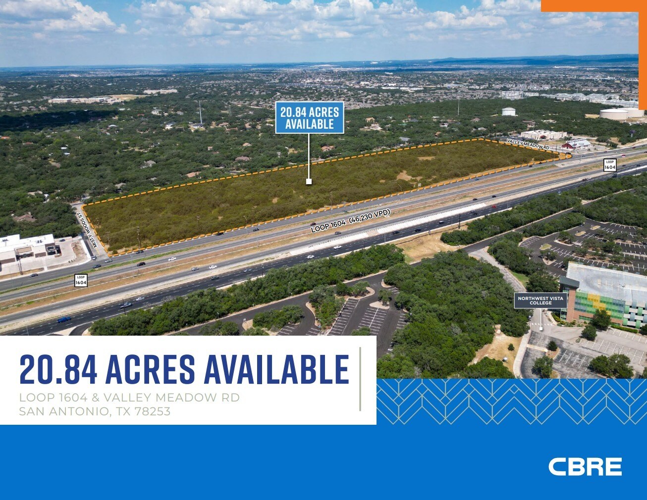 Loop 1604 & Valley Meadow Road, San Antonio, TX for sale Primary Photo- Image 1 of 1