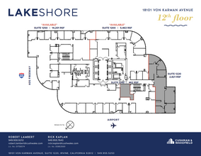 18101 Von Karman Ave, Irvine, CA for rent Floor Plan- Image 2 of 6