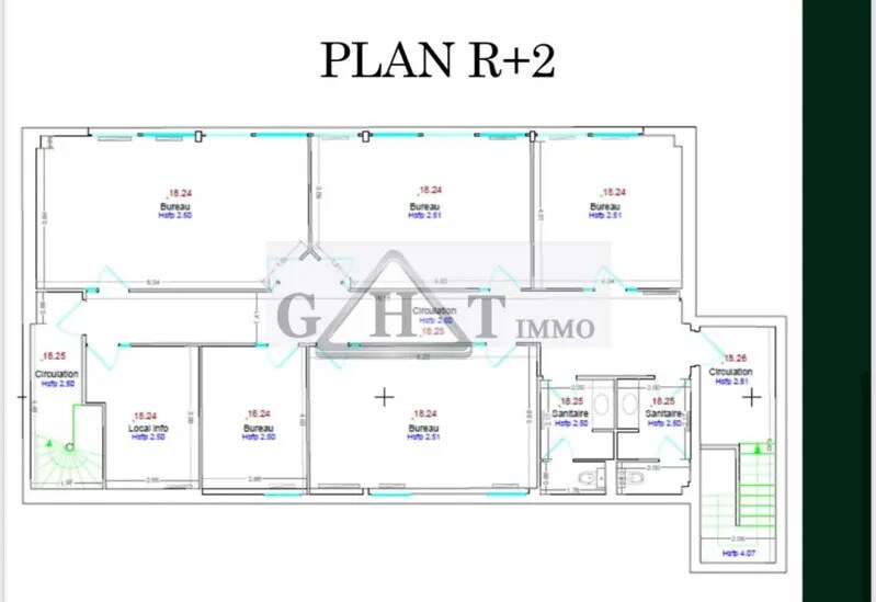 Office in Nanterre to rent Floor Plan- Image 1 of 2