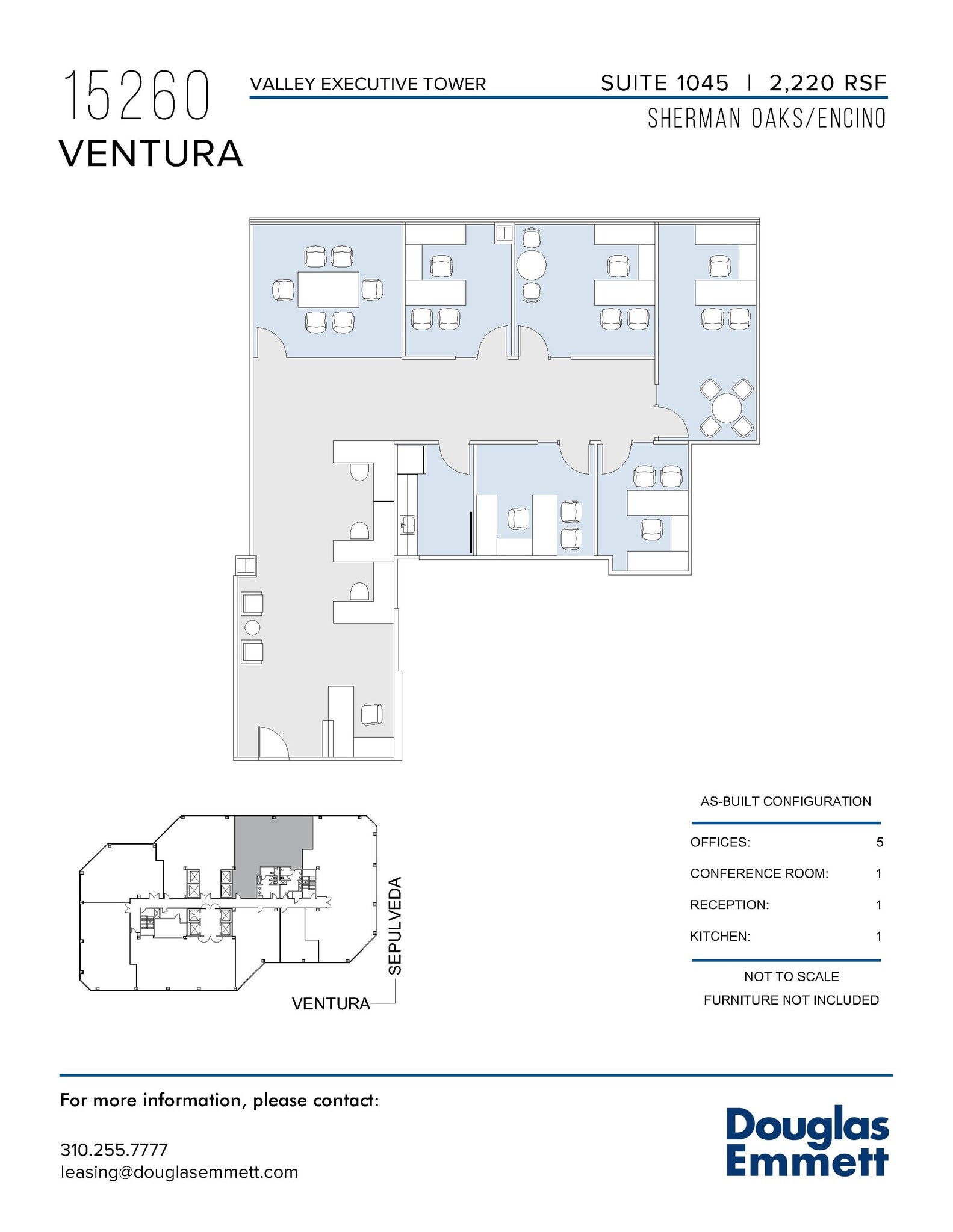 15260 Ventura Blvd, Sherman Oaks, CA for rent Floor Plan- Image 1 of 2