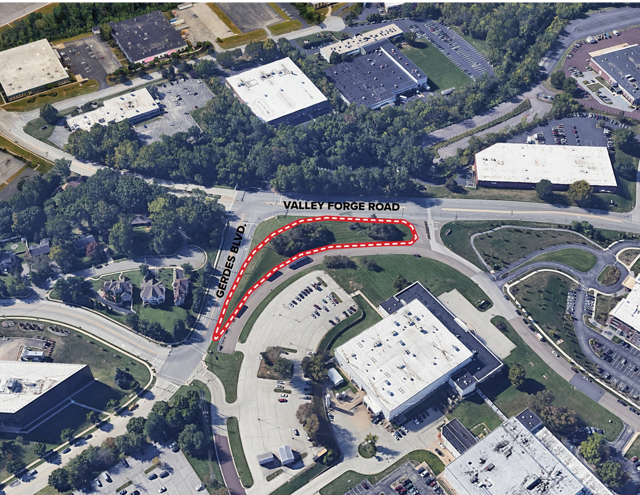 Valley Forge Rd, King Of Prussia, PA for sale Aerial- Image 1 of 4