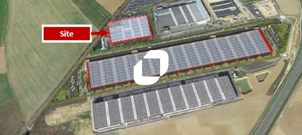 Industrial in Nanteuil-le-Haudouin to rent - Aerial - Image 1 of 2