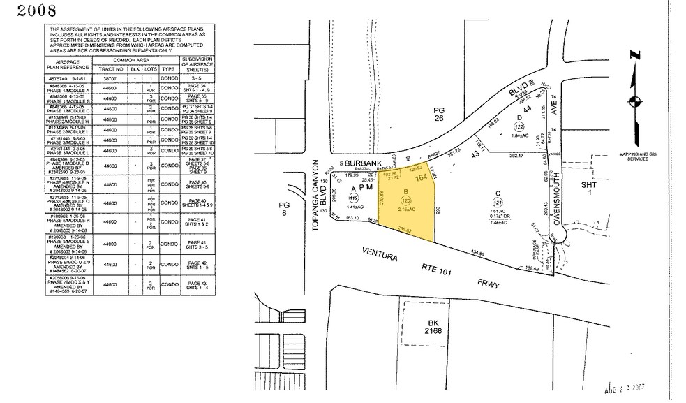 21900 Burbank, Woodland Hills, CA for rent - Plat Map - Image 2 of 2