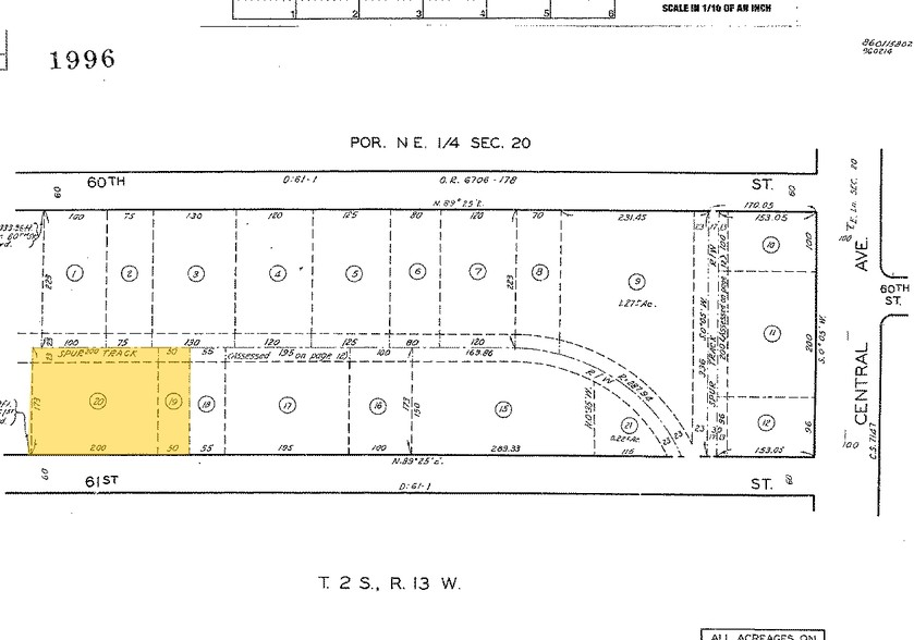 831 E 61st St, Los Angeles, CA for rent - Plat Map - Image 3 of 3