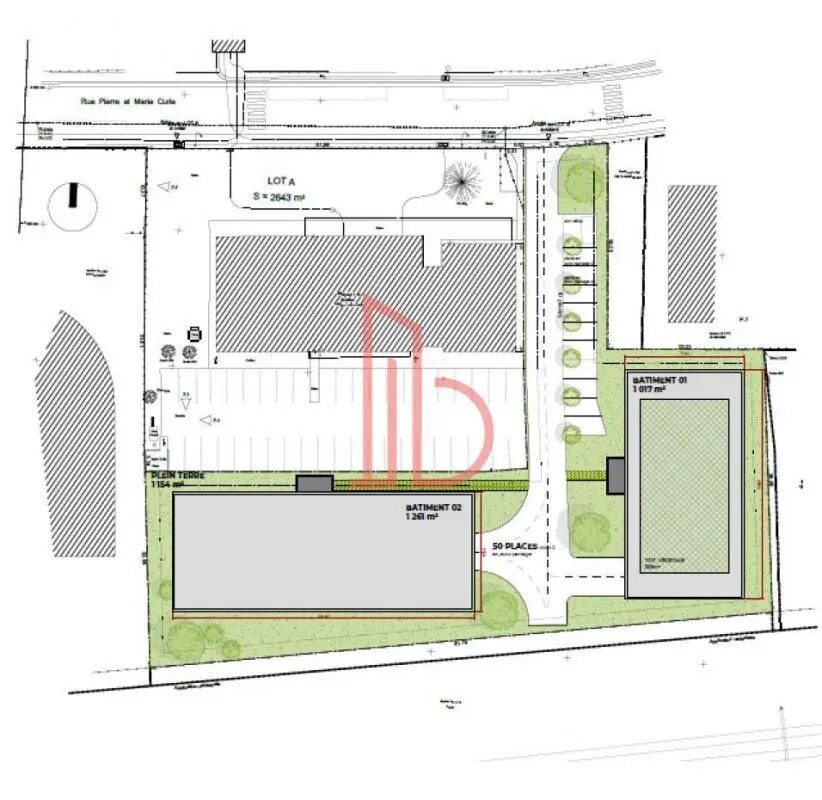 Office in Bruges to rent Site Plan- Image 1 of 4