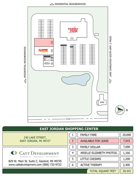 250 Lake St, East Jordan, MI for rent - Site Plan - Image 2 of 3