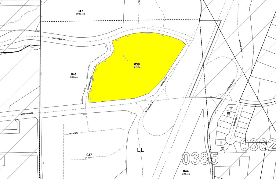 500 Northridge Rd, Atlanta, GA for rent - Plat Map - Image 2 of 19