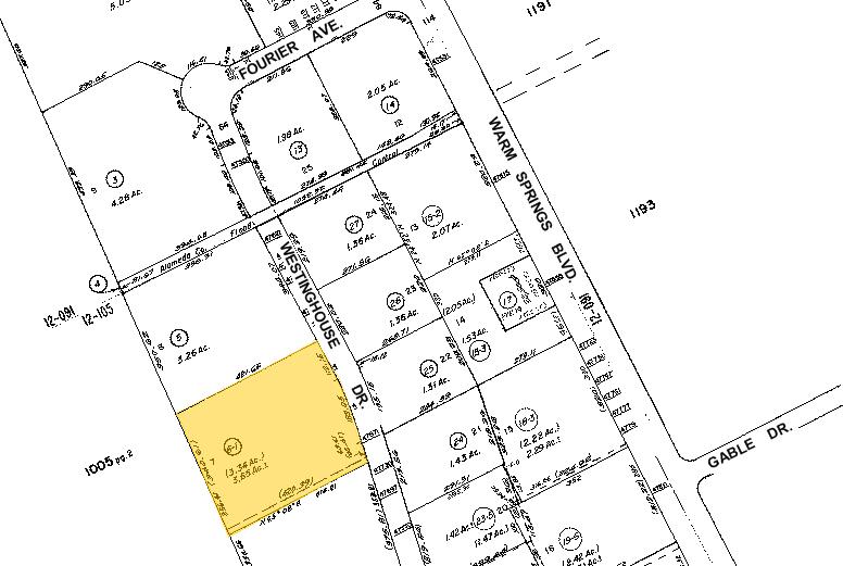 47651-47671 Westinghouse Dr, Fremont, CA to rent - Plat Map - Image 3 of 4