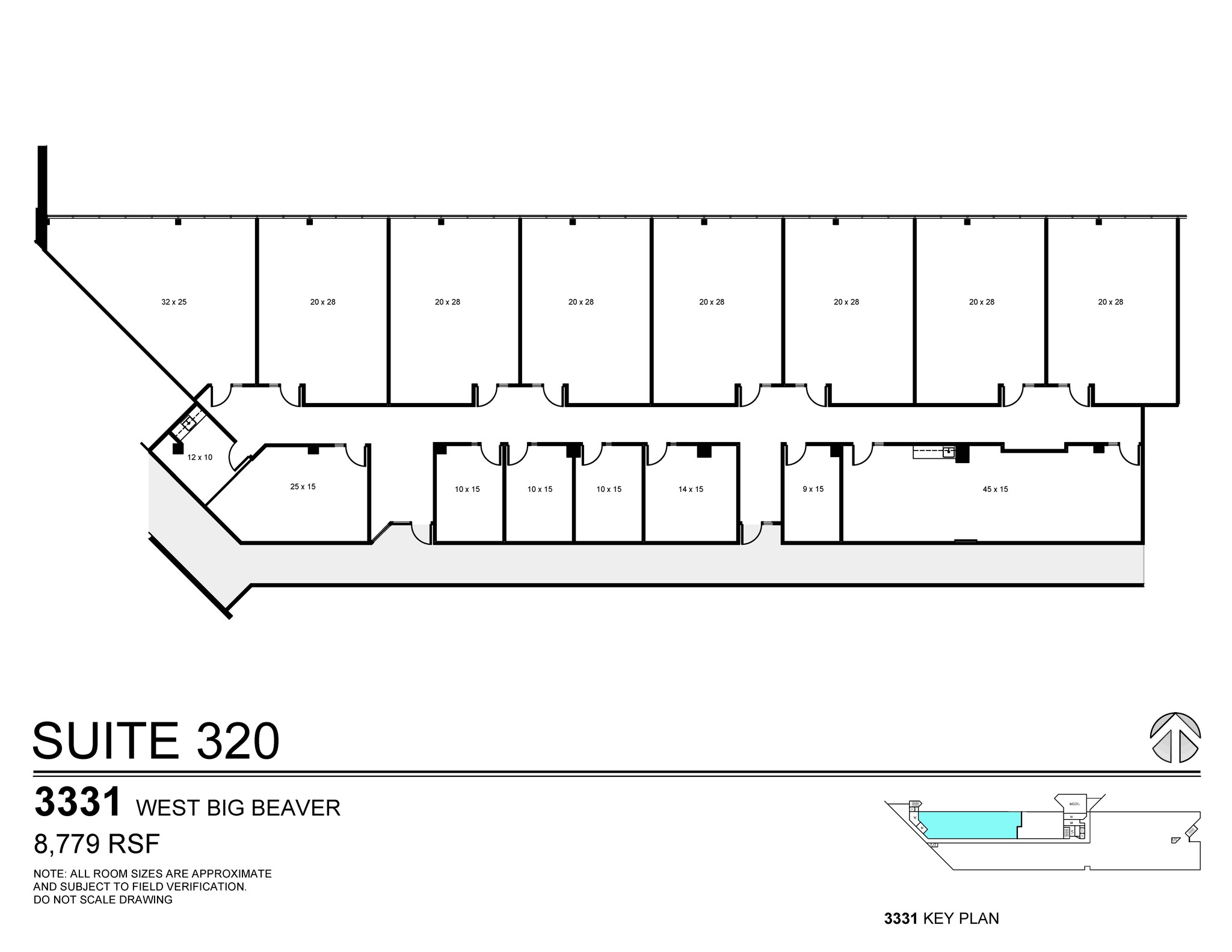 3155 W Big Beaver Rd, Troy, MI for rent Floor Plan- Image 1 of 1