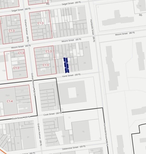 95 Varet St, Brooklyn, NY for sale - Plat Map - Image 1 of 1