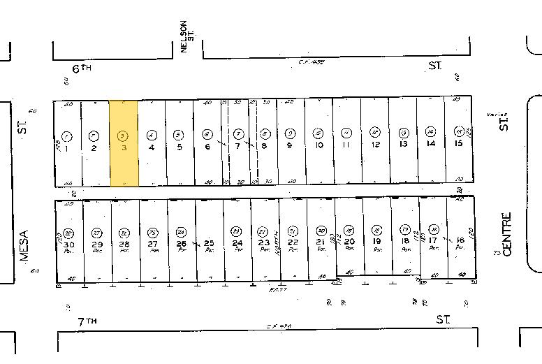 381-385 W 6th St, San Pedro, CA for rent - Plat Map - Image 2 of 13