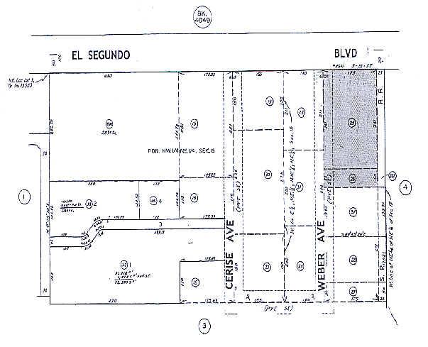 3308 W El Segundo Blvd, Hawthorne, CA for rent - Plat Map - Image 2 of 2