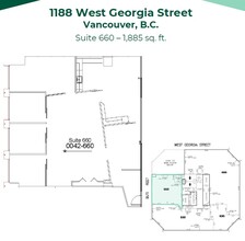 1188 W Georgia St, Vancouver, BC for rent Floor Plan- Image 1 of 1