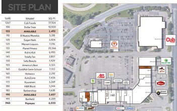 1276 Town Centre Dr, Eagan, MN for rent Site Plan- Image 1 of 1