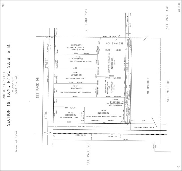 449 W 12th St, Ogden, UT for rent - Plat Map - Image 2 of 2