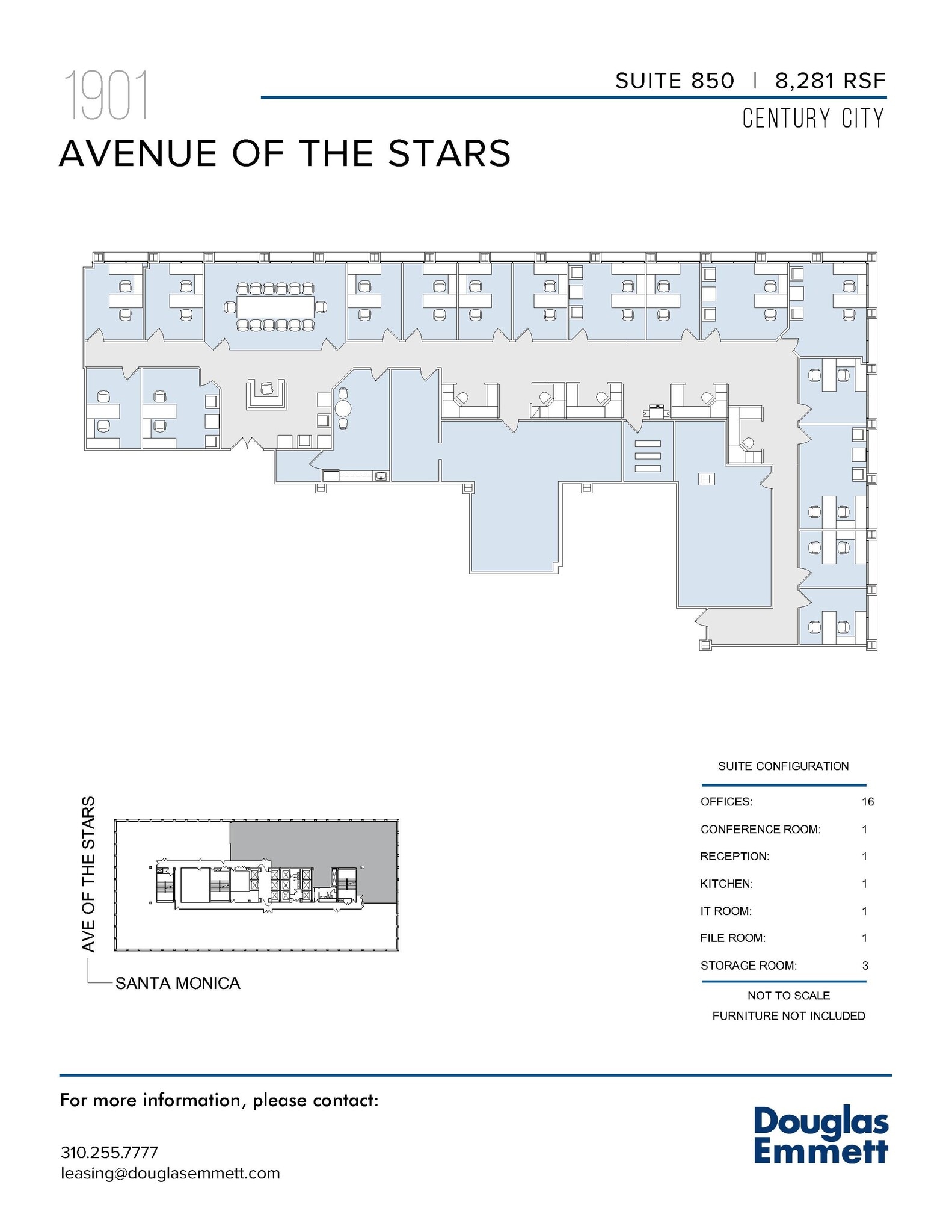 1901 Avenue of the Stars, Los Angeles, CA to rent Floor Plan- Image 1 of 1