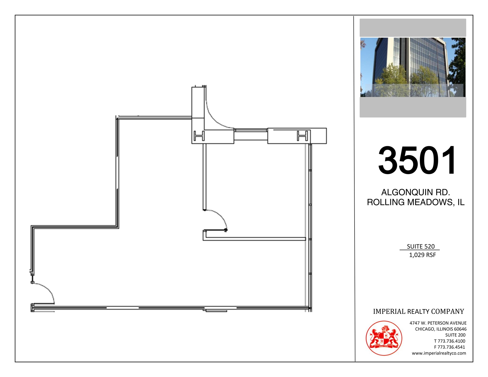 3501 Algonquin Rd, Rolling Meadows, IL to rent Site Plan- Image 1 of 1