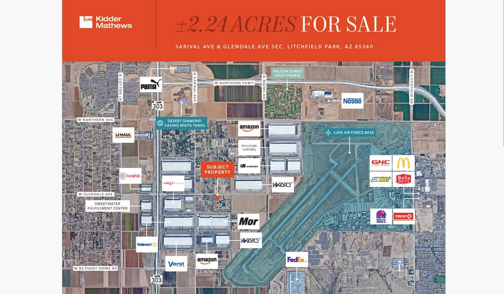 16035 W Glendale Ave, Litchfield Park, AZ for sale - Aerial - Image 1 of 2