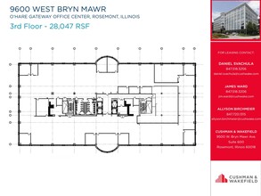 9600 W Bryn Mawr Ave, Rosemont, IL for rent Floor Plan- Image 1 of 1