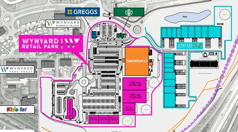 Wynyard Retail Park, Billingham for rent - Site Plan - Image 2 of 2