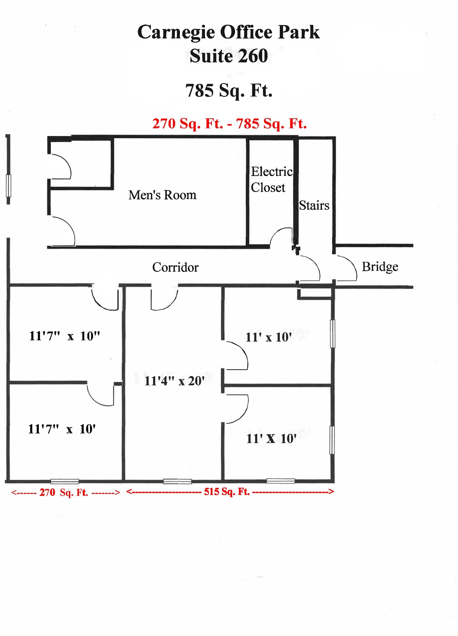 600 N Bell Ave, Carnegie, PA to rent Site Plan- Image 1 of 1
