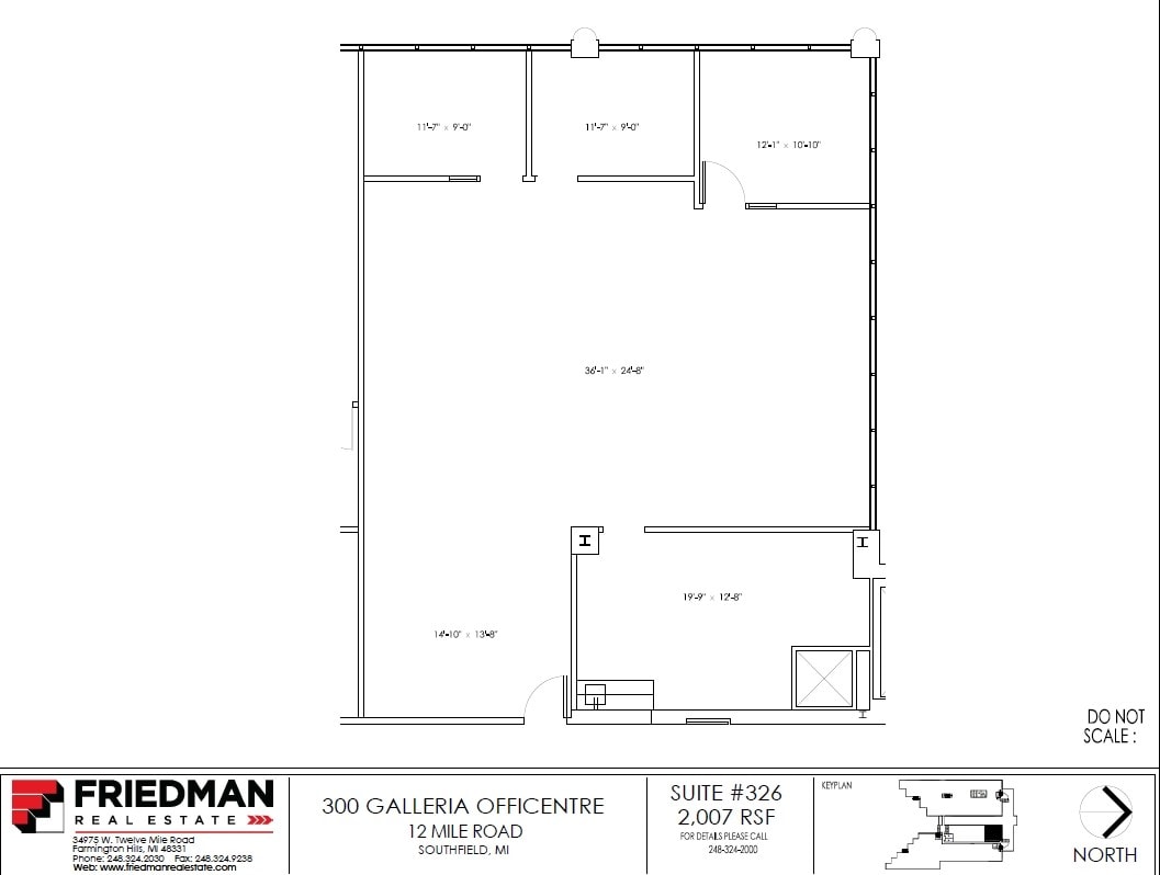 300 Galleria Officentre, Southfield, MI to rent Floor Plan- Image 1 of 2