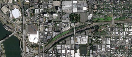 718 NE 12th Ave, Portland, OR - aerial  map view