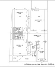 645 Floral Ave, New Braunfels, TX for rent Floor Plan- Image 1 of 1