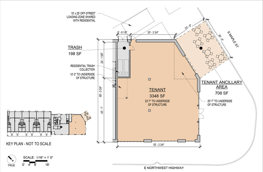 122 E Northwest Hwy, Mount Prospect, IL for rent - Floor Plan - Image 3 of 3