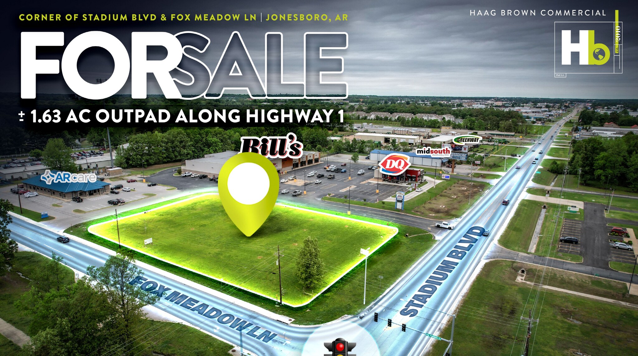 4225 Stadium Blvd, Jonesboro, AR for sale Aerial- Image 1 of 1