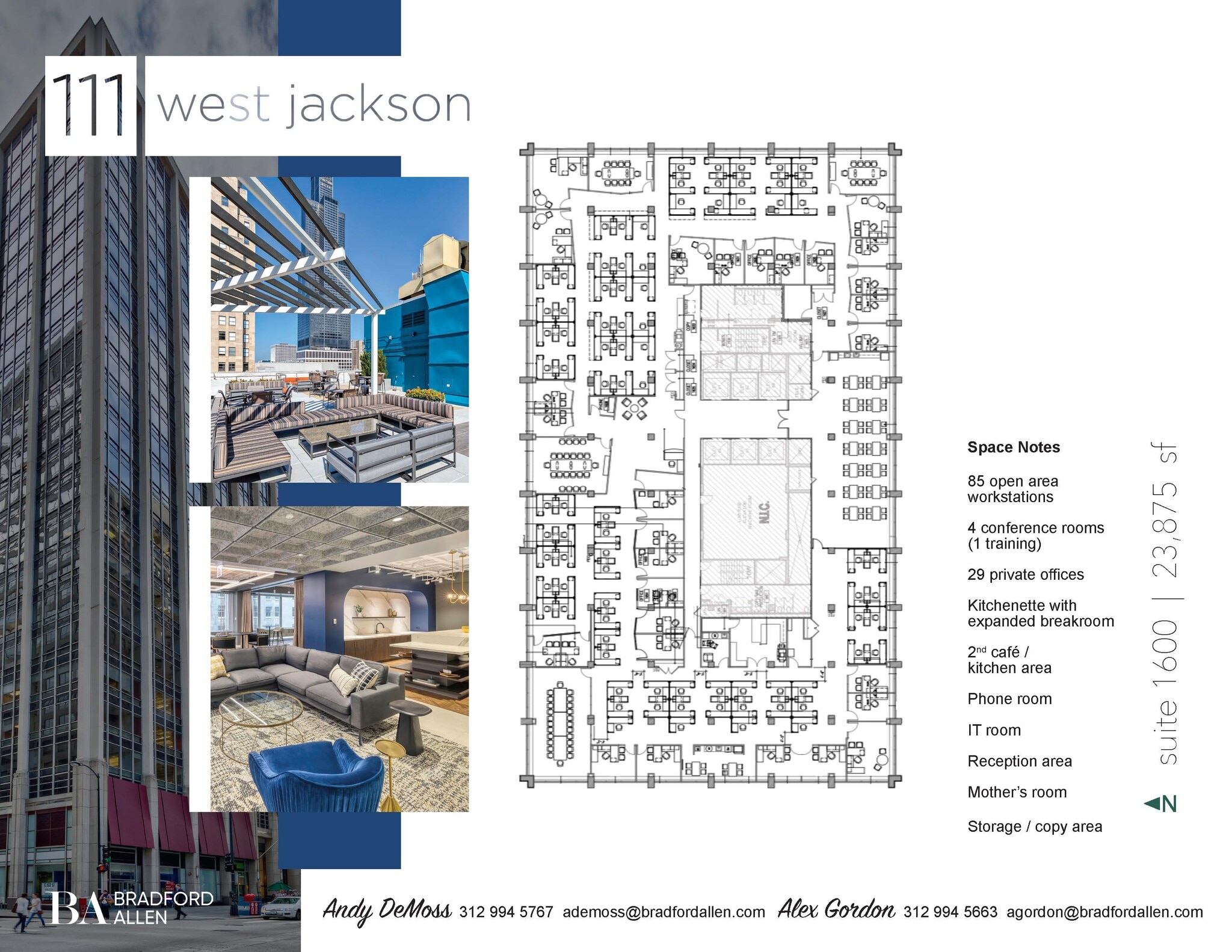 111 W Jackson Blvd, Chicago, IL to rent Floor Plan- Image 1 of 3