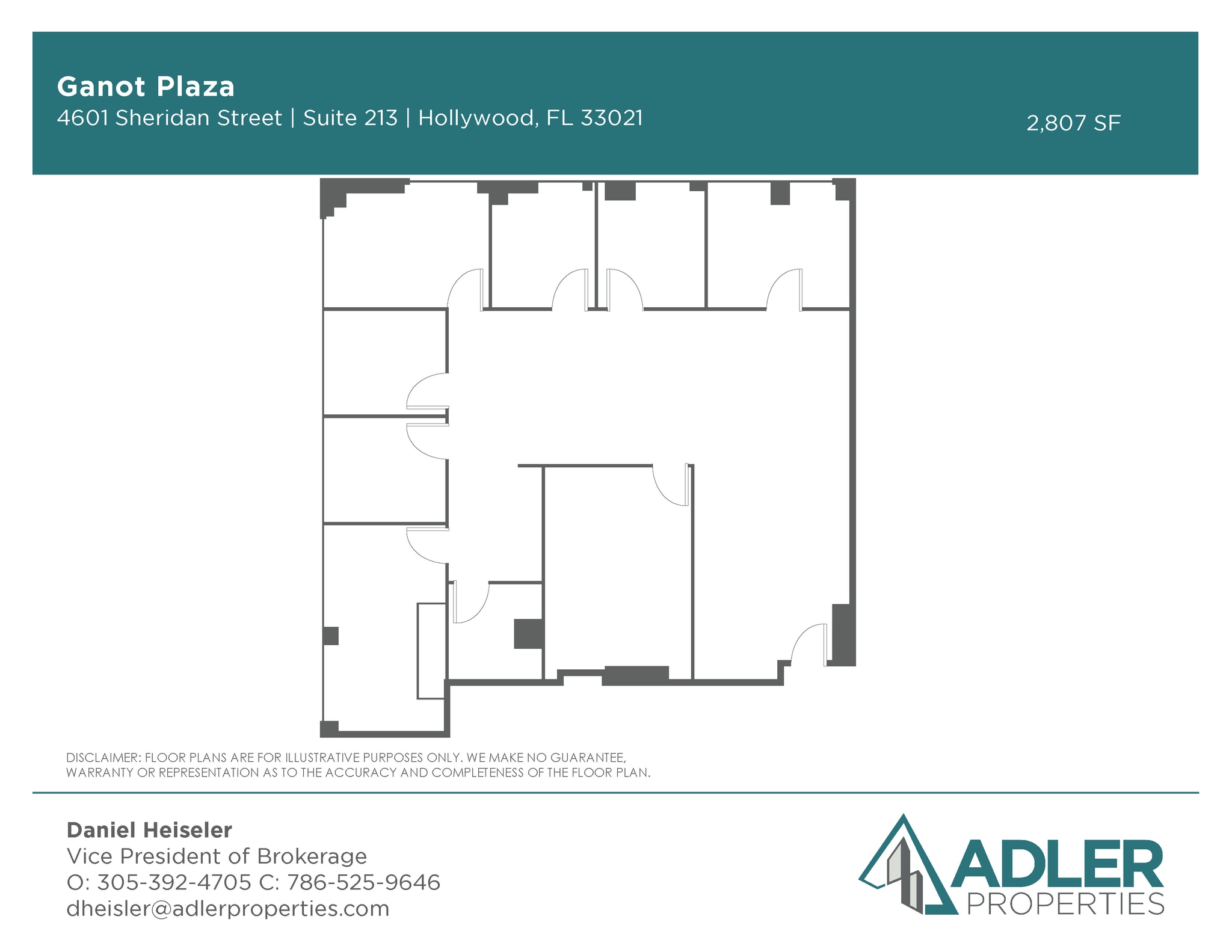 4601 Sheridan St, Hollywood, FL to rent Floor Plan- Image 1 of 1