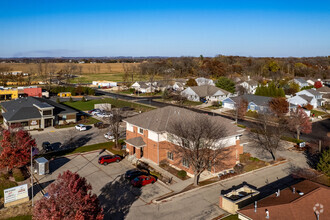 1200 Nygaard St, Stoughton, WI - aerial  map view