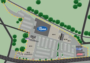 801-901 W Broad St, Waynesboro, VA for rent Site Plan- Image 1 of 1