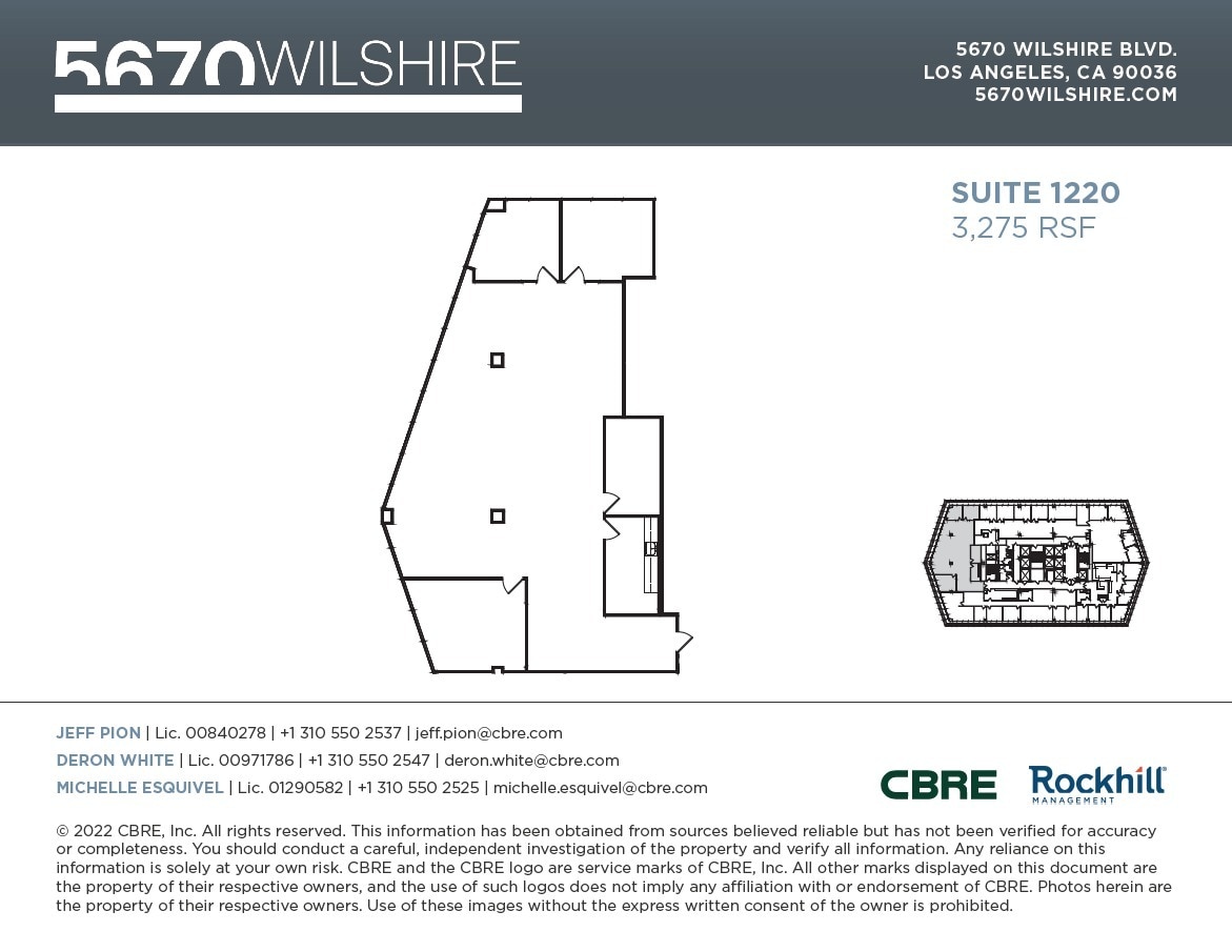 5670 Wilshire Blvd, Los Angeles, CA to rent Floor Plan- Image 1 of 1